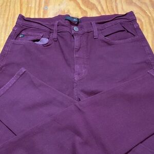 KanCan Women's Skinny Pants in Burgundy